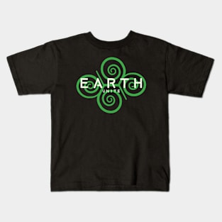 Earth Unite Earth Tribe Earth Nation Earth Warrior Kids T-Shirt